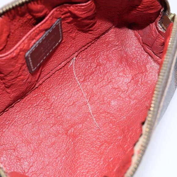 LOUIS VUITTON Damier Ebene Pochette Cosmetic PM Pouch N47516 LV Auth 138275 - Picture 11 of 16